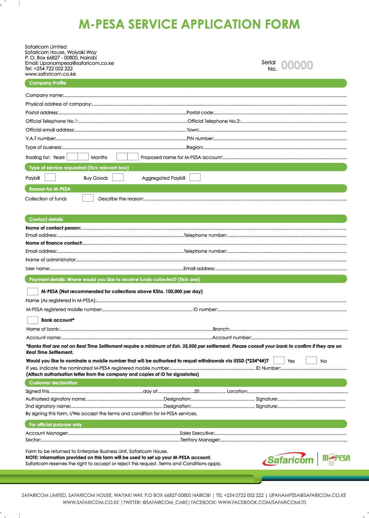 Buy goods paybill application form tnc - financial accounting - Studocu