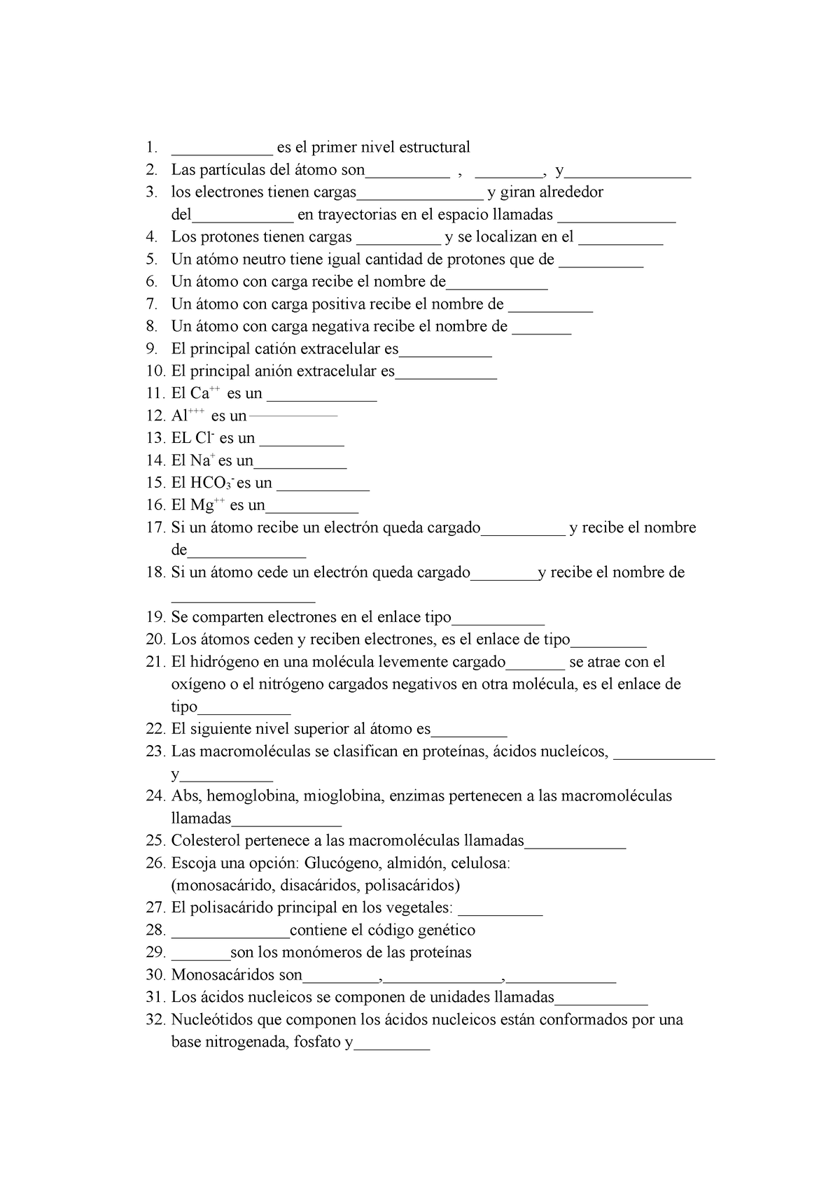 Ejercicios Niveles Estructurales - ____________ Es El Primer Nivel ...