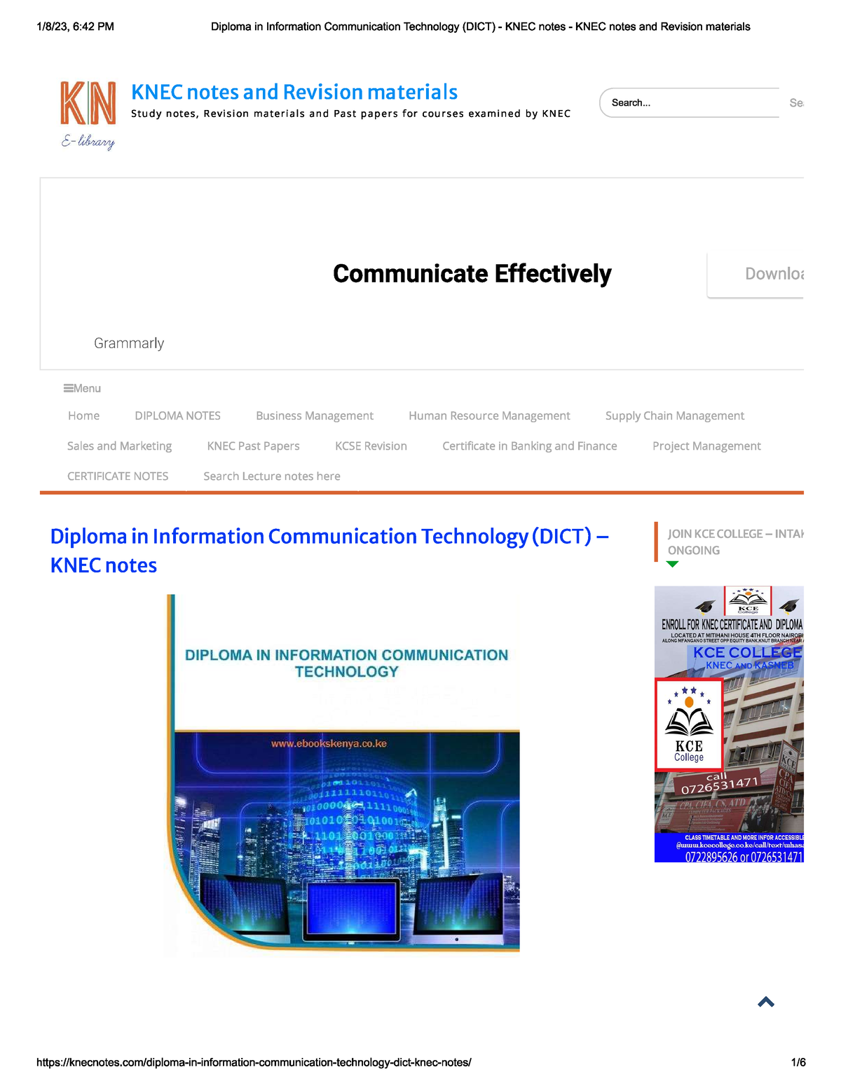 COMPUTER SCIENCE AND MATHEMATICS LECTURE NOTES - Computer Science - Studocu