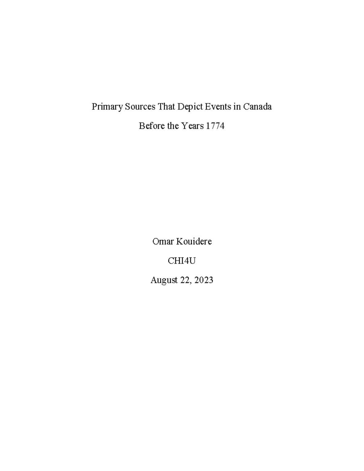 Primary sources that depict historical events - Primary Sources That ...