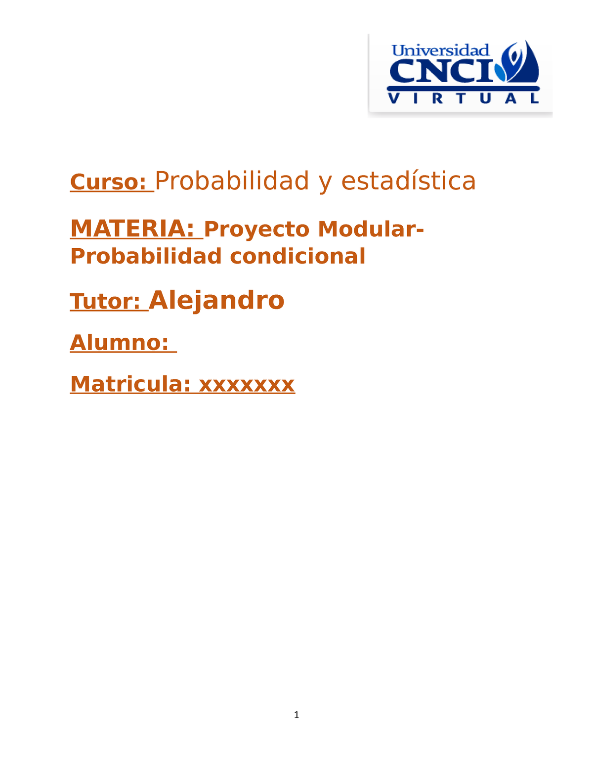 Probabilidad Y Estadistica- Proyecto Modular - Curso: Probabilidad Y ...