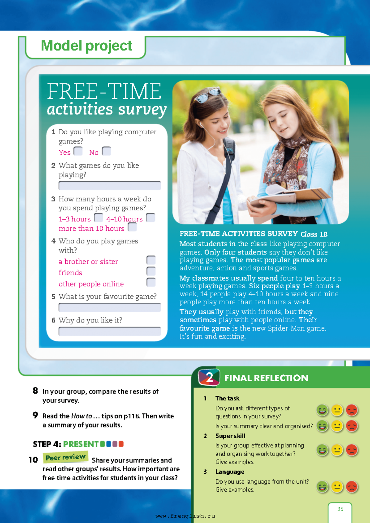 Students BOOK - libro de trabajo - 1 The task Do you ask different ...