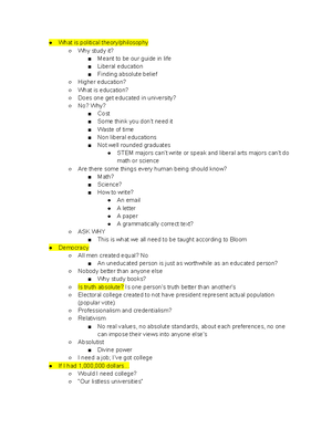 POSC Unit 1 Notes - Fundamental Questions Of Posc A. What Is The ...