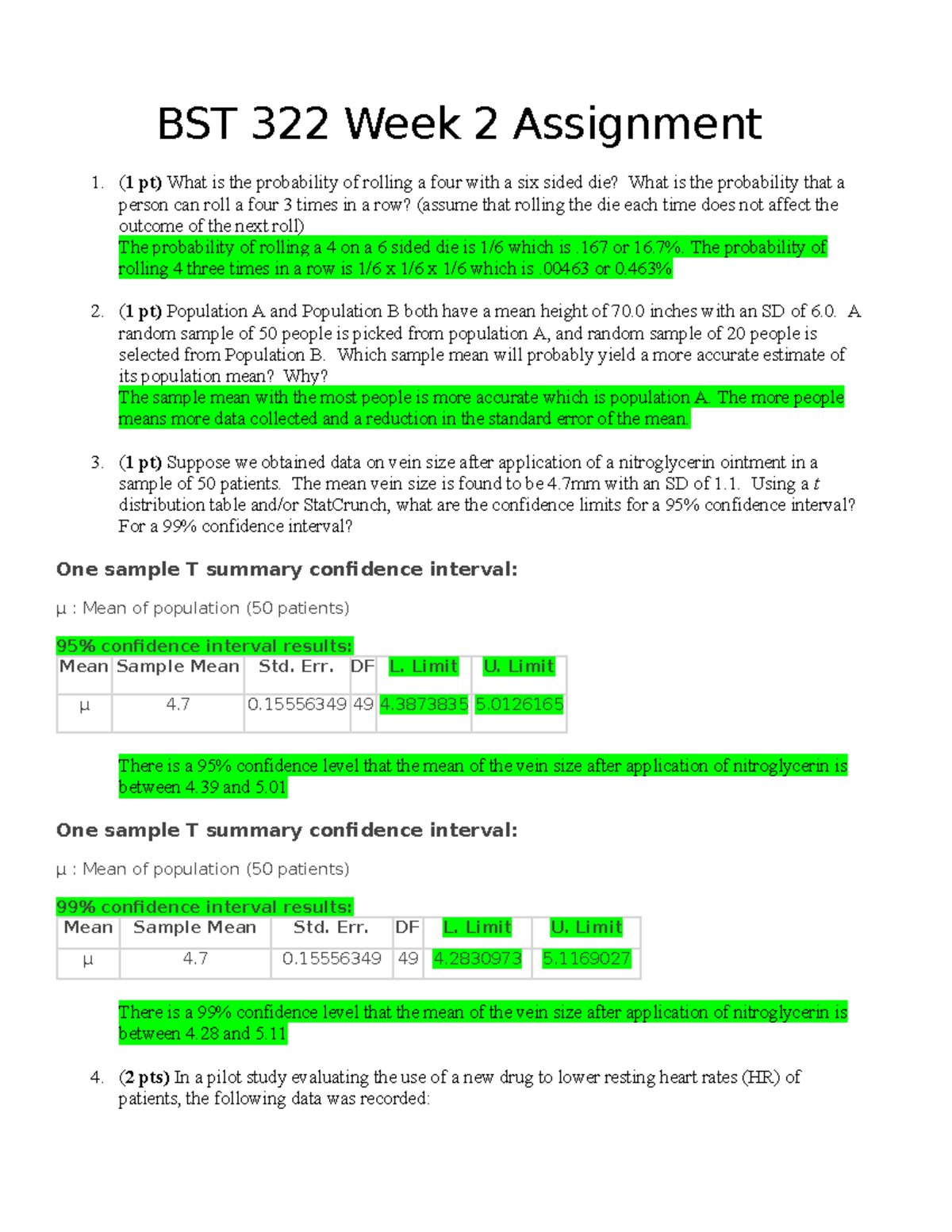 Week2Assignment-1 - BST 322 Week 2 Assignment 1. (1 Pt) What Is The ...