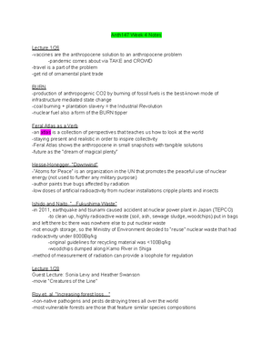 Anth147 week 3 notes - Professor Anna Tsing - Anth147 Week 3 GRID ...