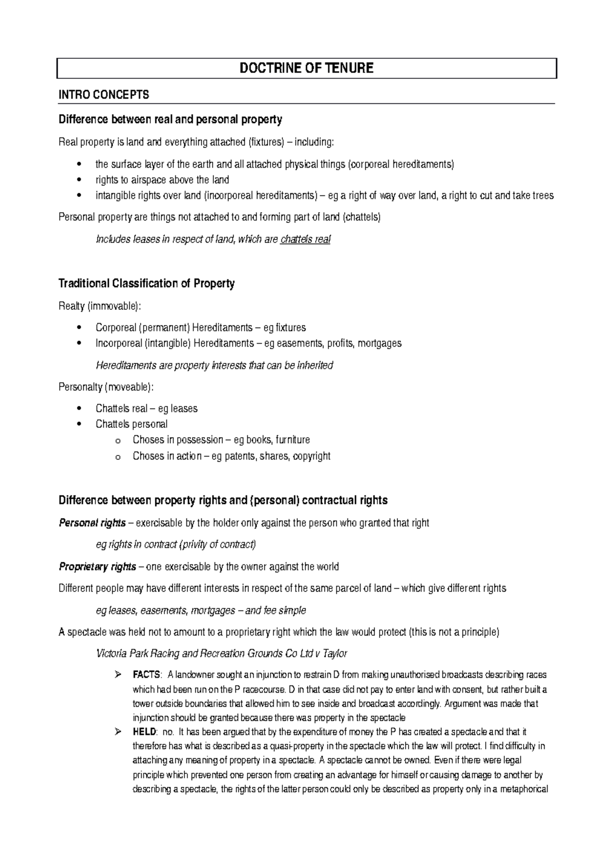 1-0-intro-and-doctrine-of-tenure-doctrine-of-tenure-intro-concepts