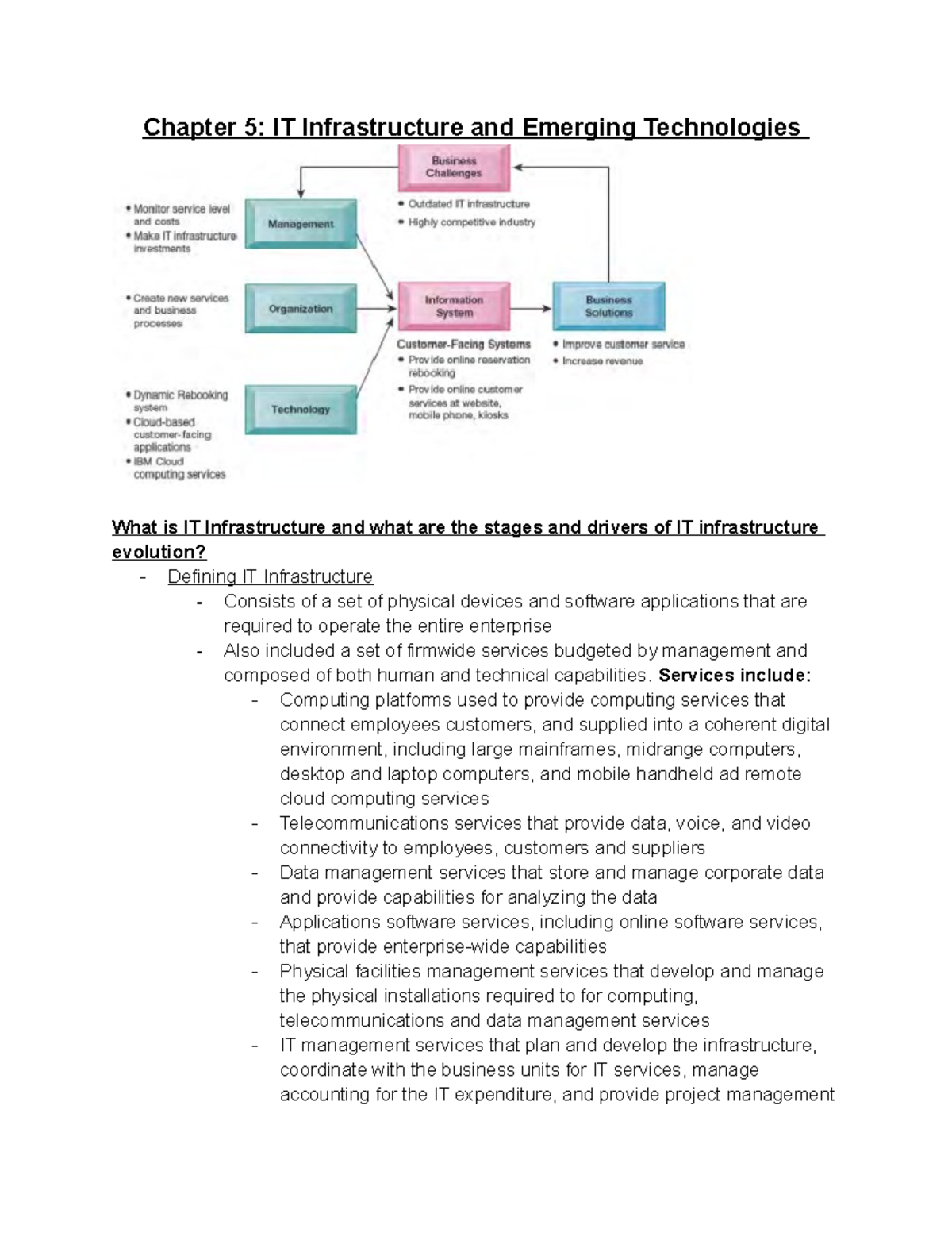 Chapter 5 IT Infrastructure And Emerging Technologies - Chapter 5: IT ...