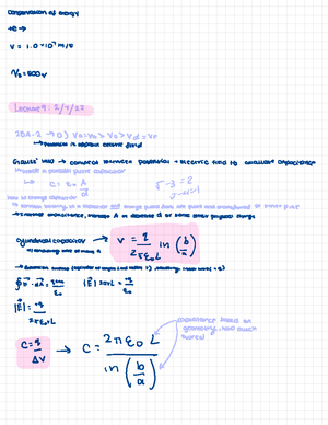 Physics 2B Lecture Notes - Lecture 1: 1/10/ ·WileXPlUS -> single term ...