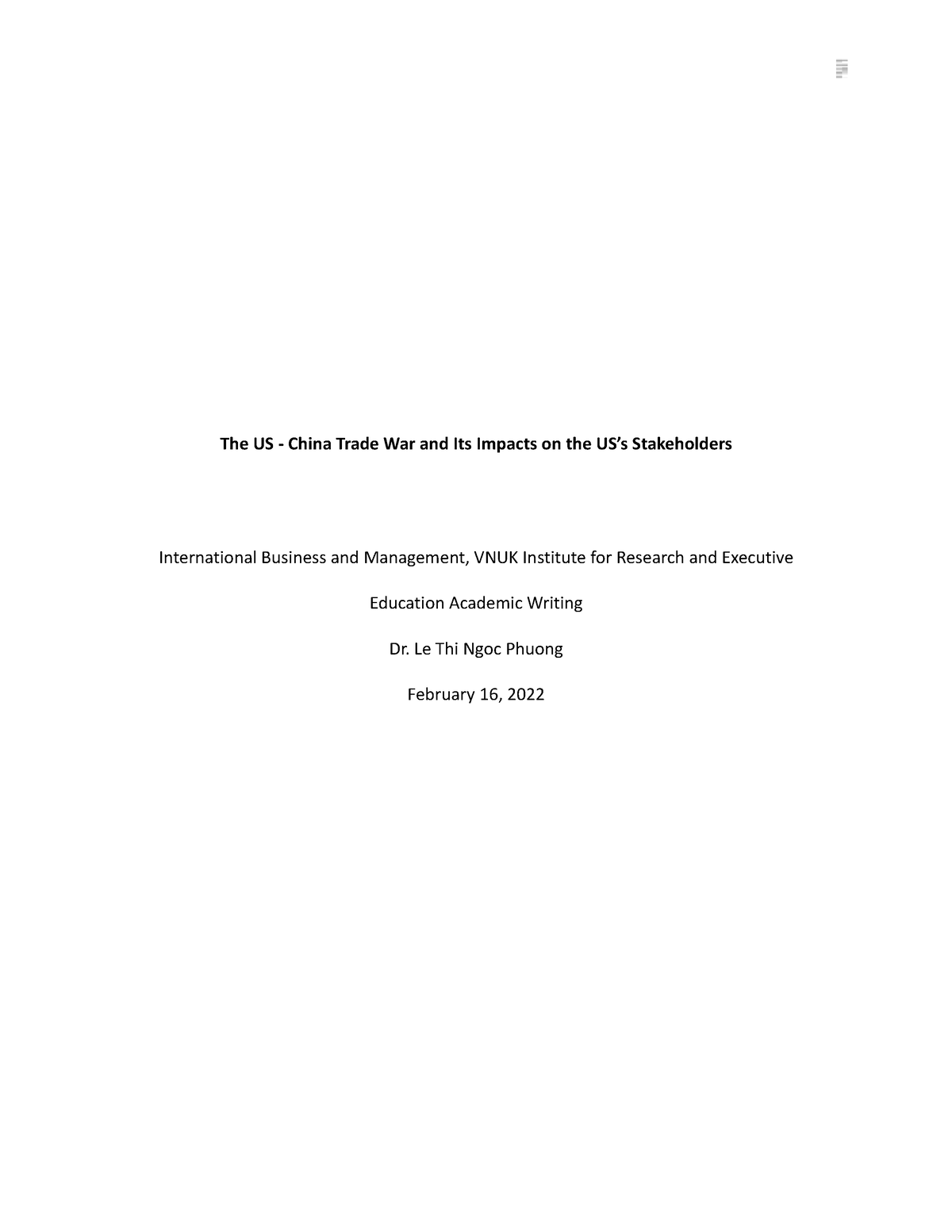 literature review on us china trade war