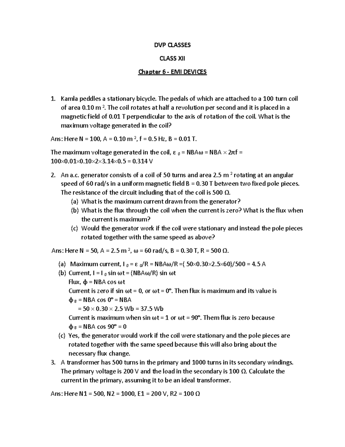 EMI devices - psychology - DVP CLASSES CLASS XII Chapter 6 EMI DEVICES ...
