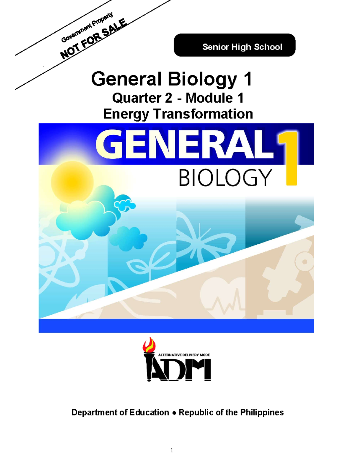 STEM - General Biology 1 Part 3 (V1) - NOT General Biology 1 Quarter 2 ...