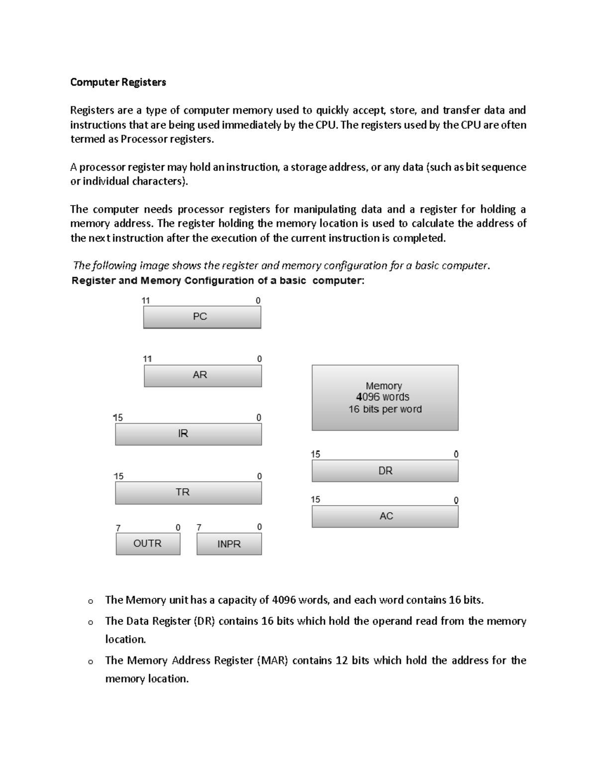 Computer register Computer Registers Registers are a type of computer