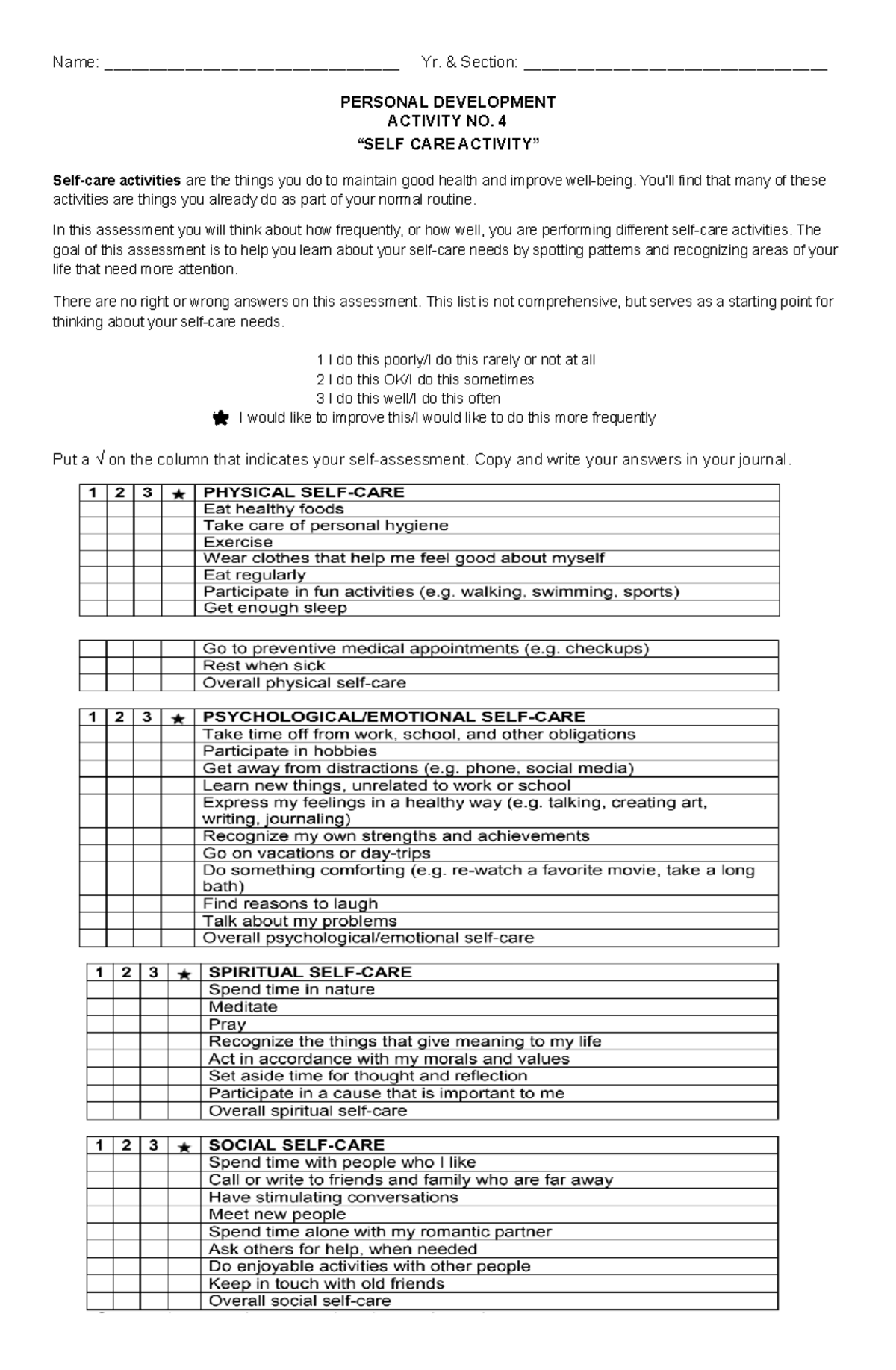 Activity No. 4 - Just for reference - Name ...