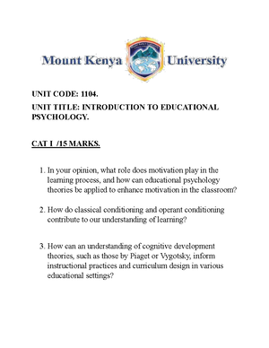 Programming Methodology MAIN Notes - REVISION NOTES Introduction ...