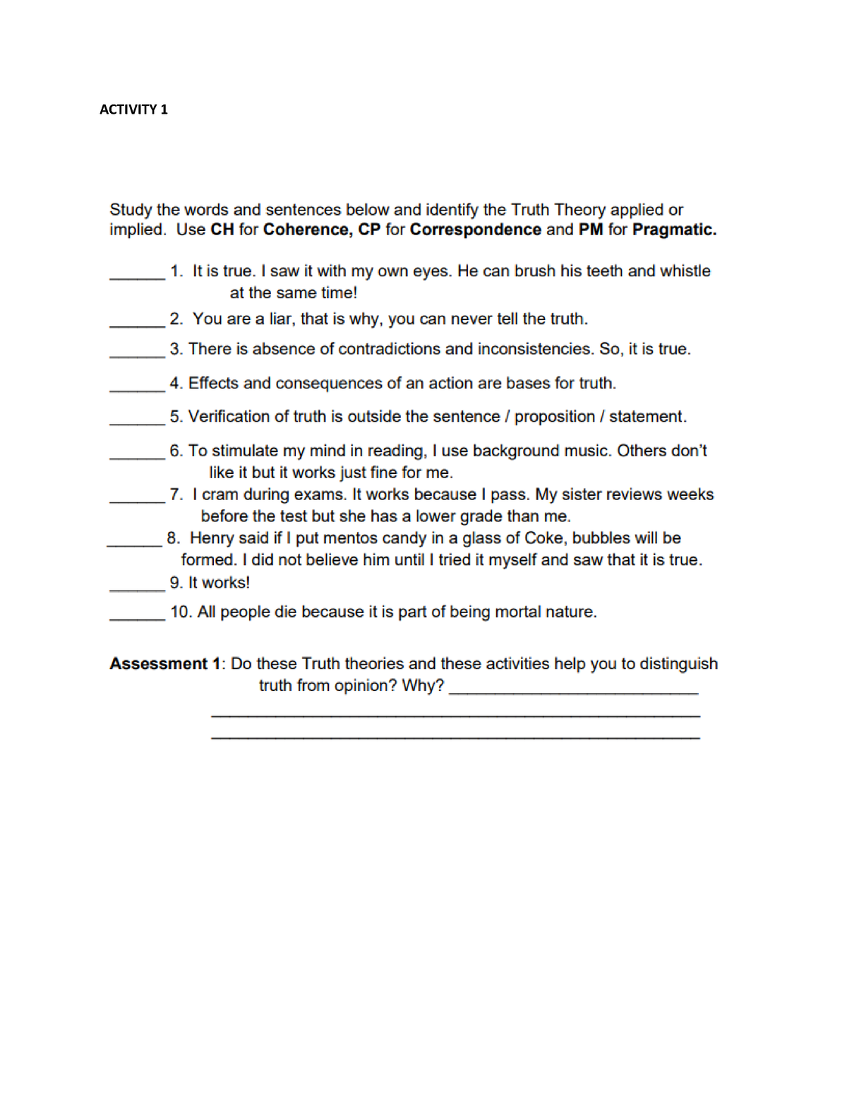 Activity philosophy week 3-4 - Human Behavior In Organization ...