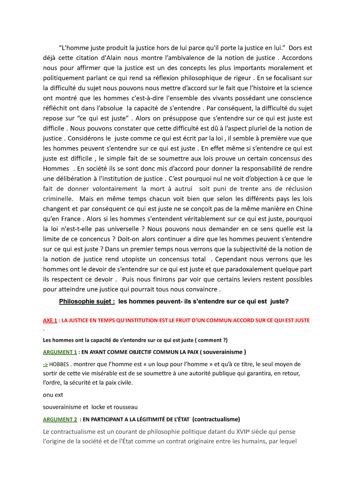 dissertation philo juste