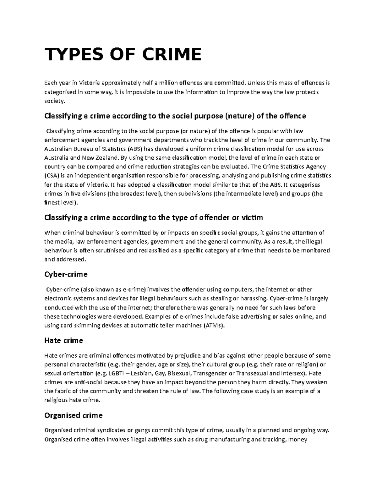 types-of-crime-in-law-types-of-crime-each-year-in-victoria