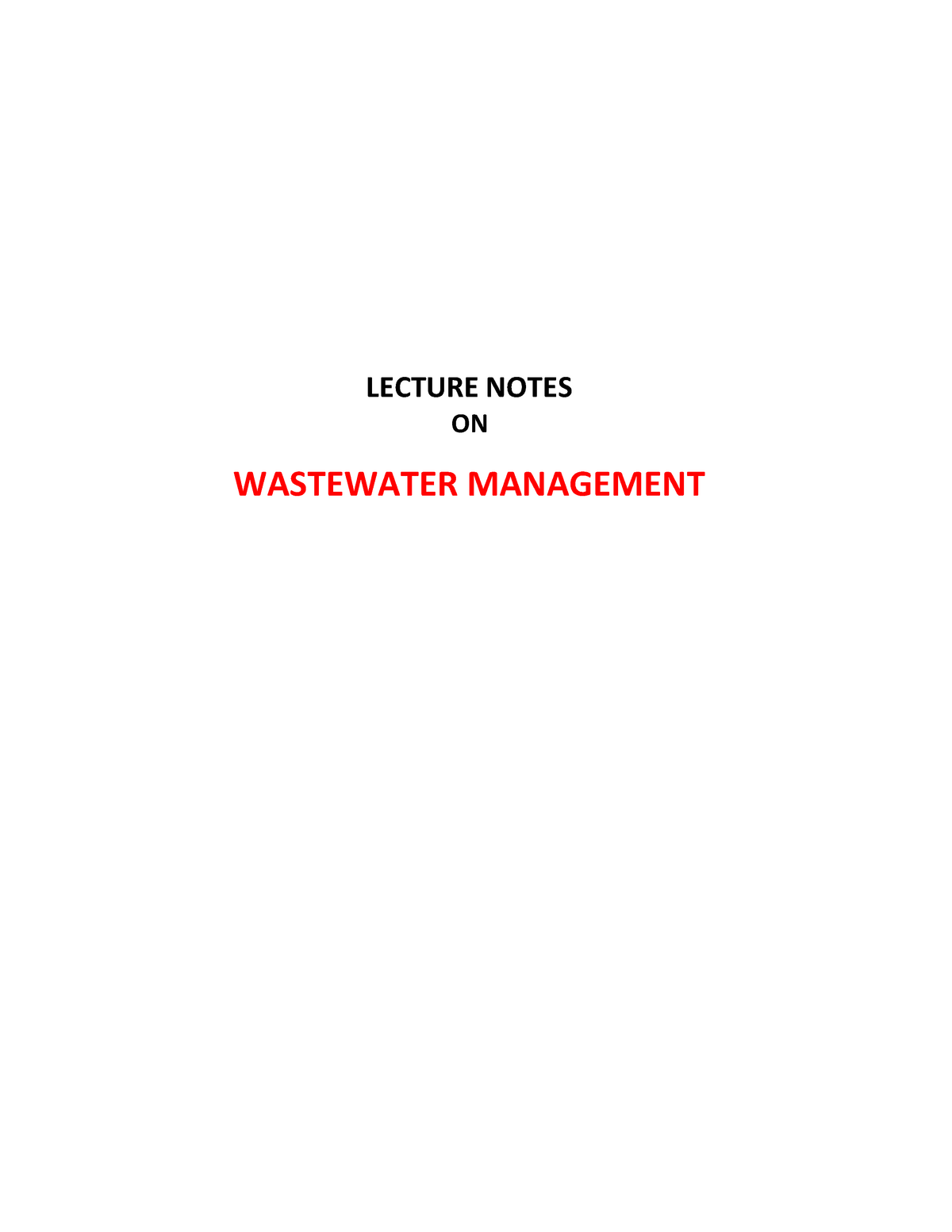 wastewater-management-lecture-notes-on-wastewater-management-unit-i