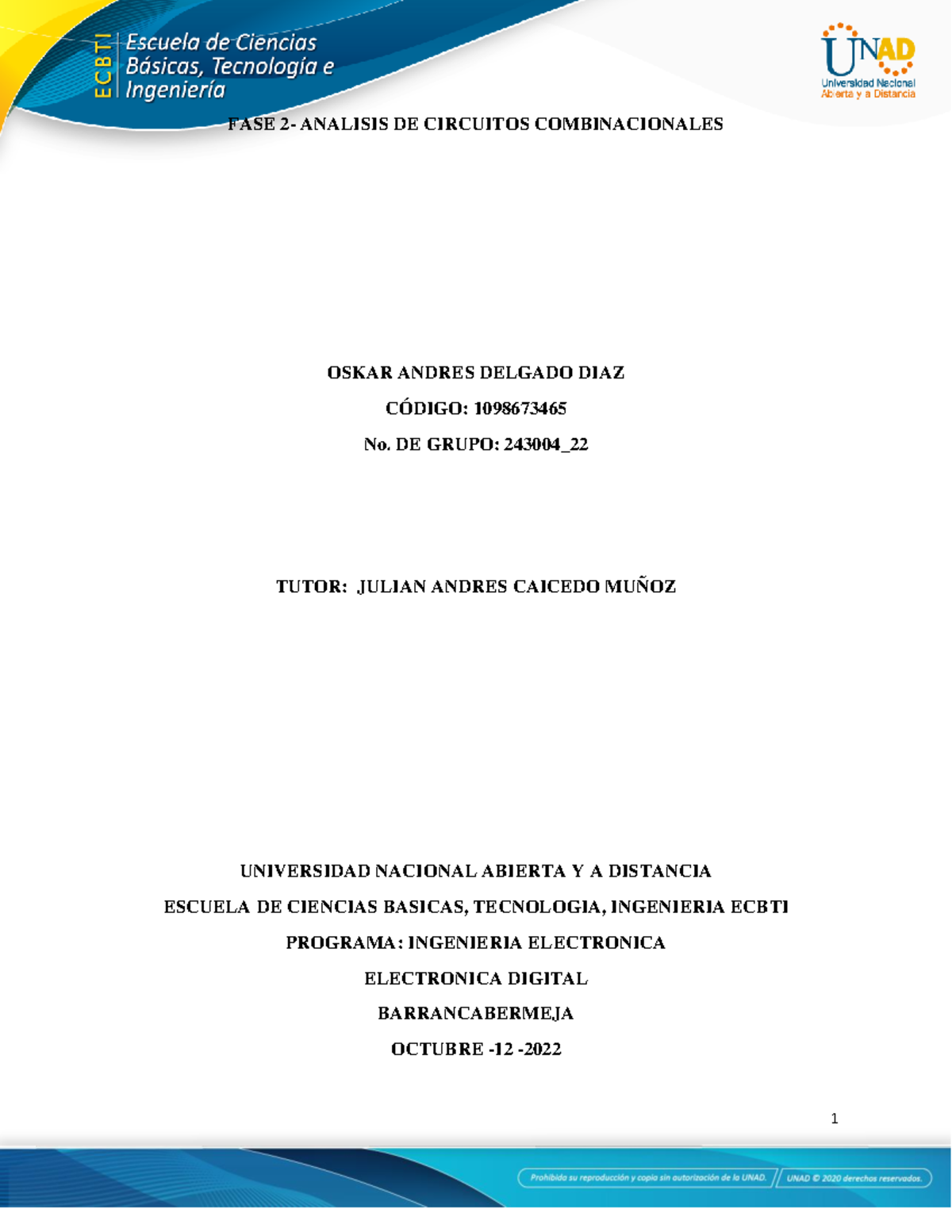 FASE 2 Analisis DE Circuitos Combinacionales Oskar Andres Delgado DIAZ ...