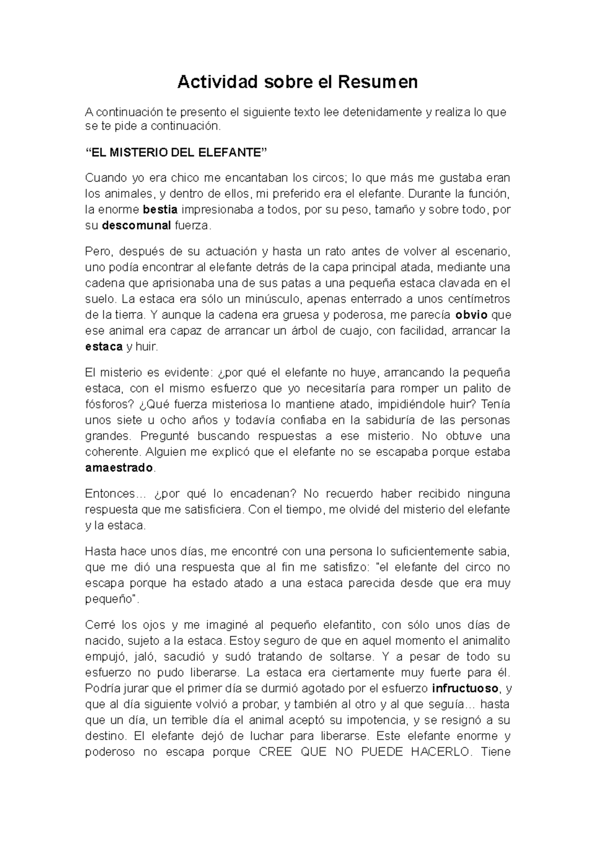 Actividad Resumen, letra II Letras 01112 UASD Studocu