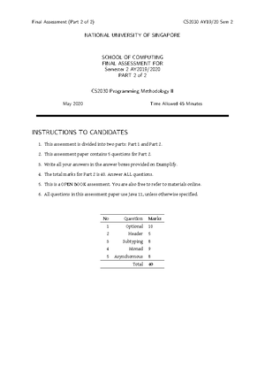 CS2040S Midterm Notes - I. Tln) : 2T(n/2) To Lnloyn ) =0cal Ugh ). TIM ...