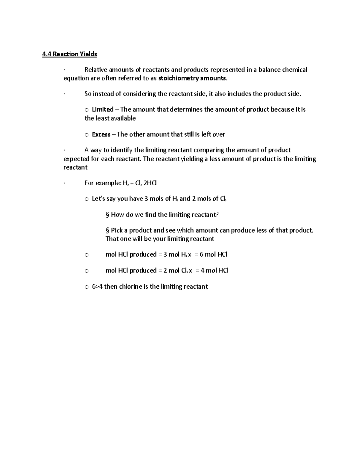 CH 4 - Lecture notes 4 - CHEM 1211 - Chattahoochee Tech - Studocu