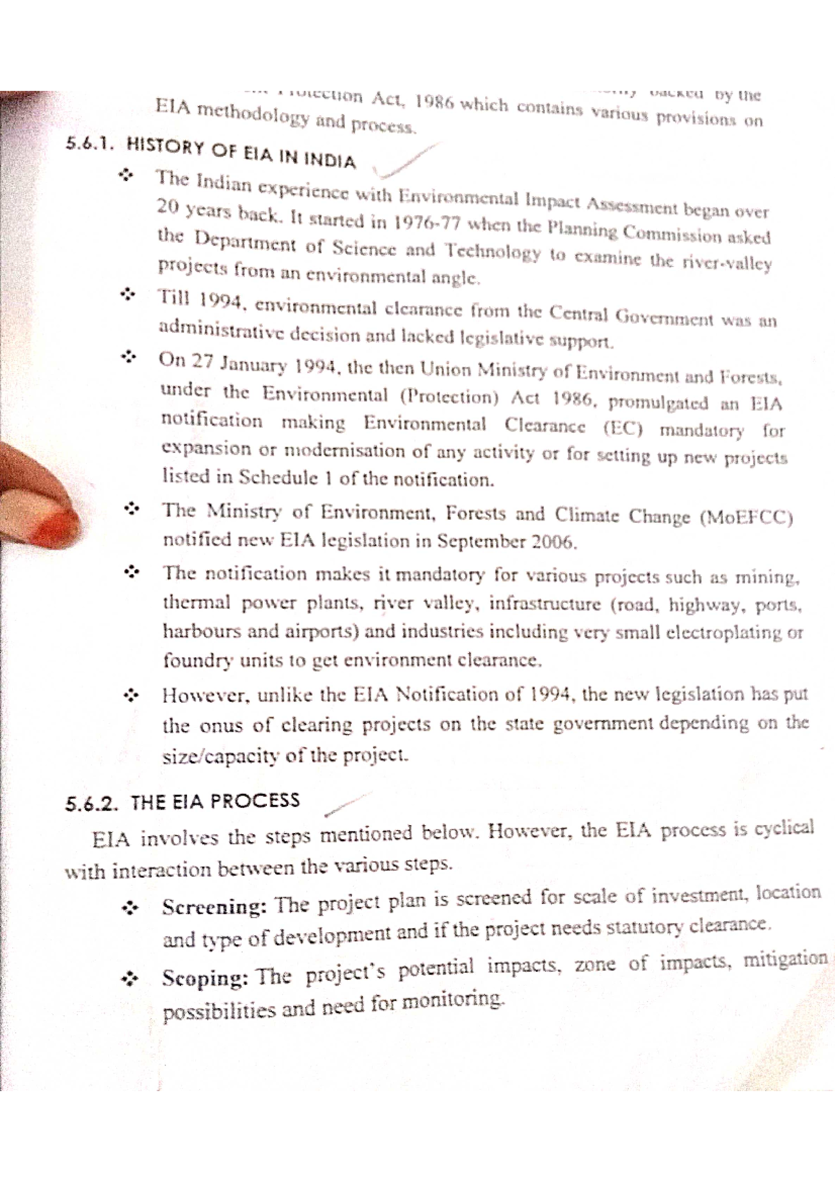 ESI. notes 1 unit - Environmental social impact assessment - Studocu