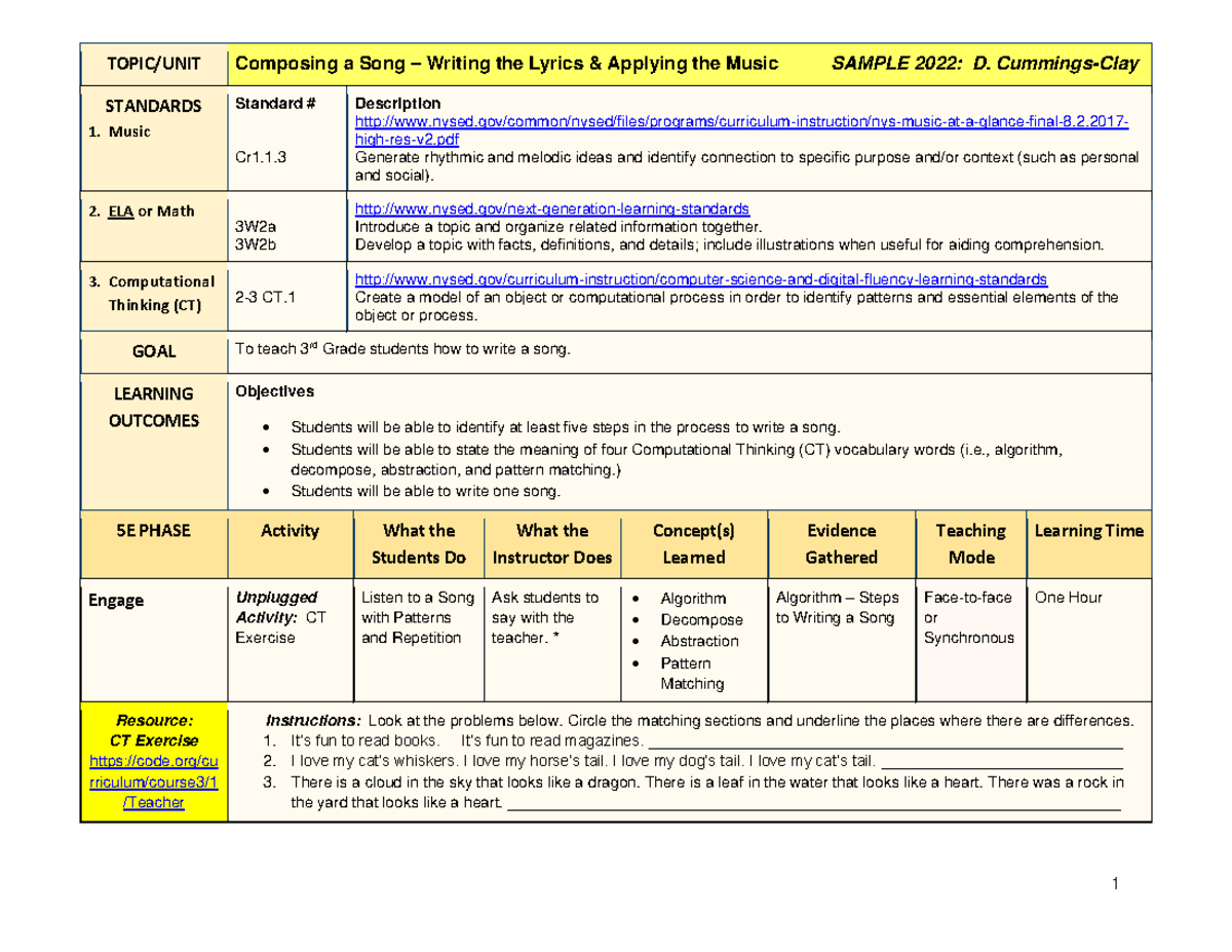 ct-5e-lesson-plan-sample-dc-1-topic-unit-composing-a-song-writing