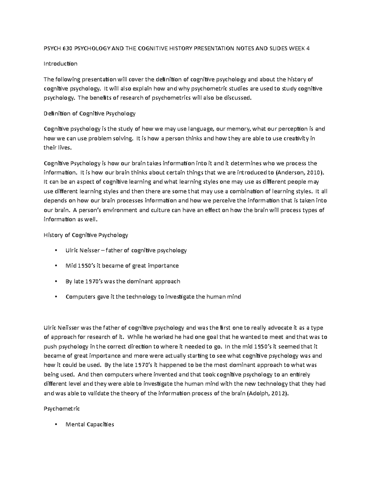 Historical case study presentation psych 630 03 picture