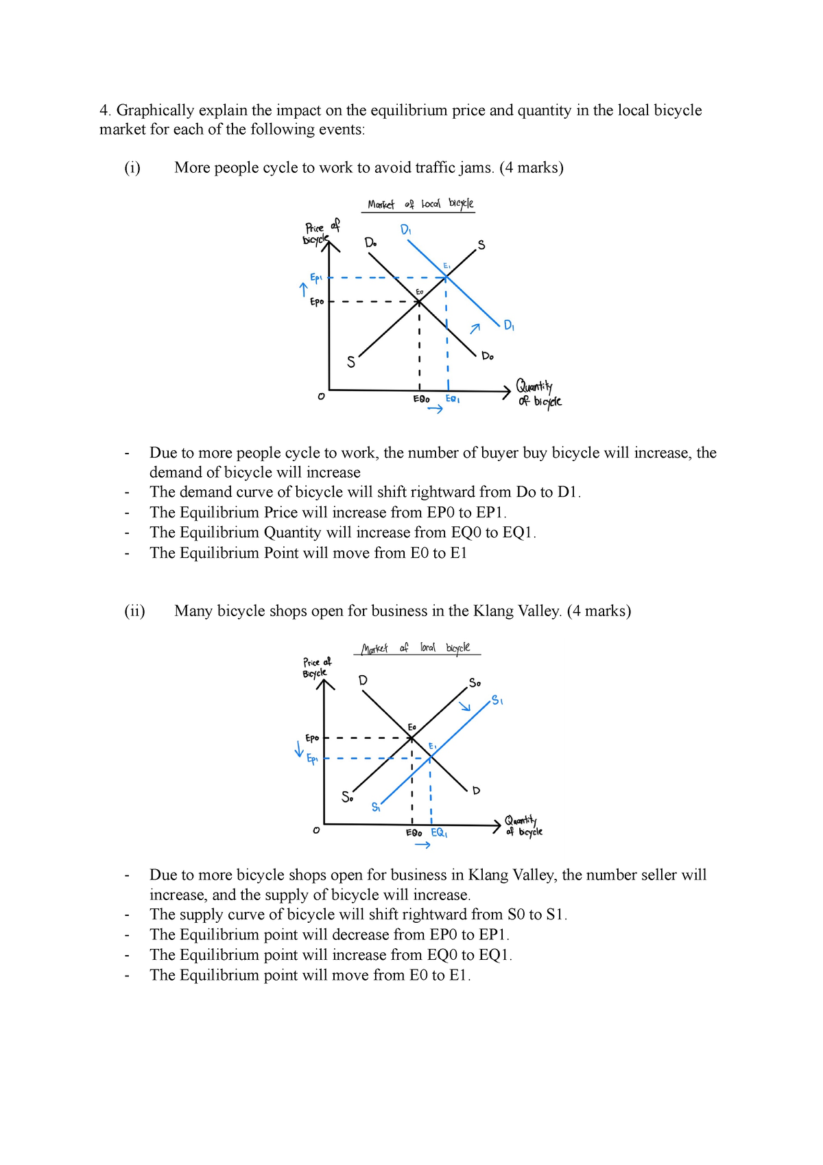 Economics Tutorial 3 Question 4 arranged - Graphically explain the ...