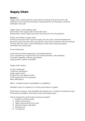Purchase and Supply Chain Notes - Purchase and Supply Chain Notes ...