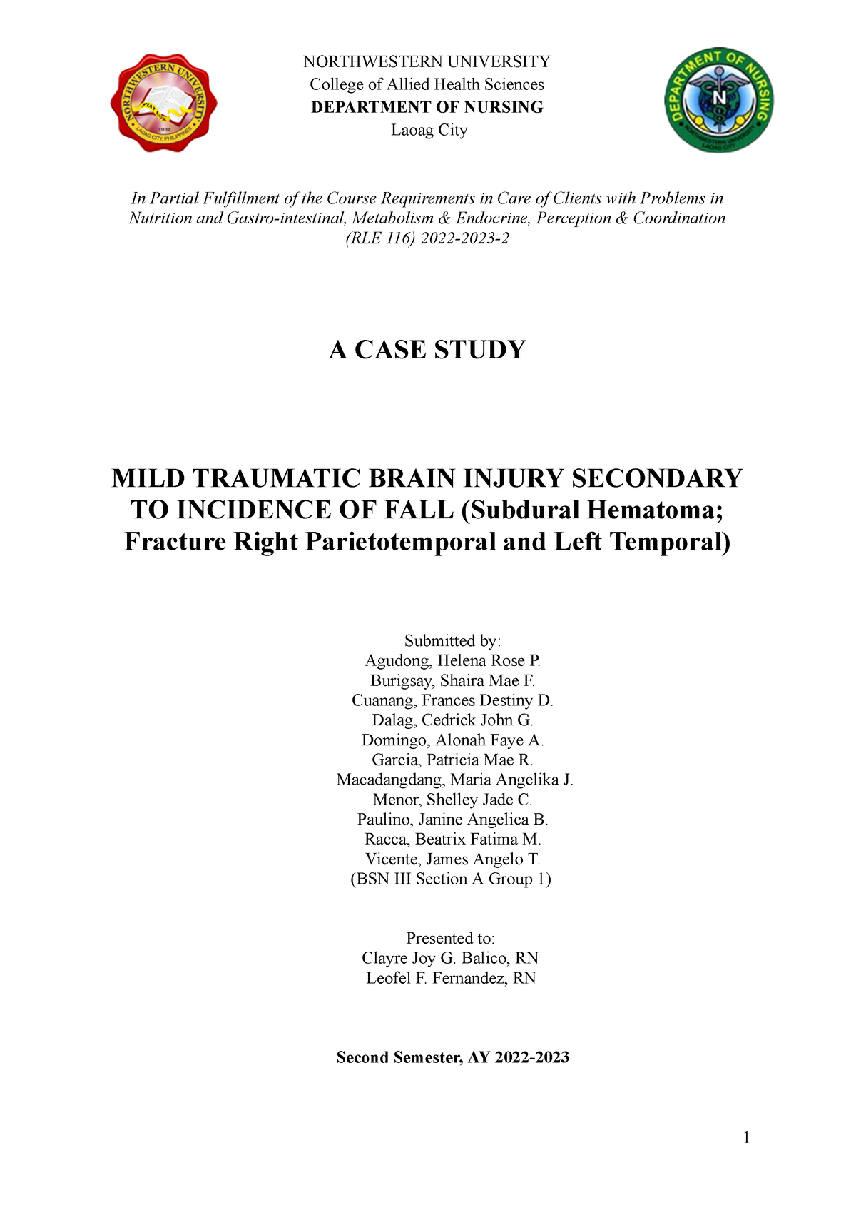 case study of tbi