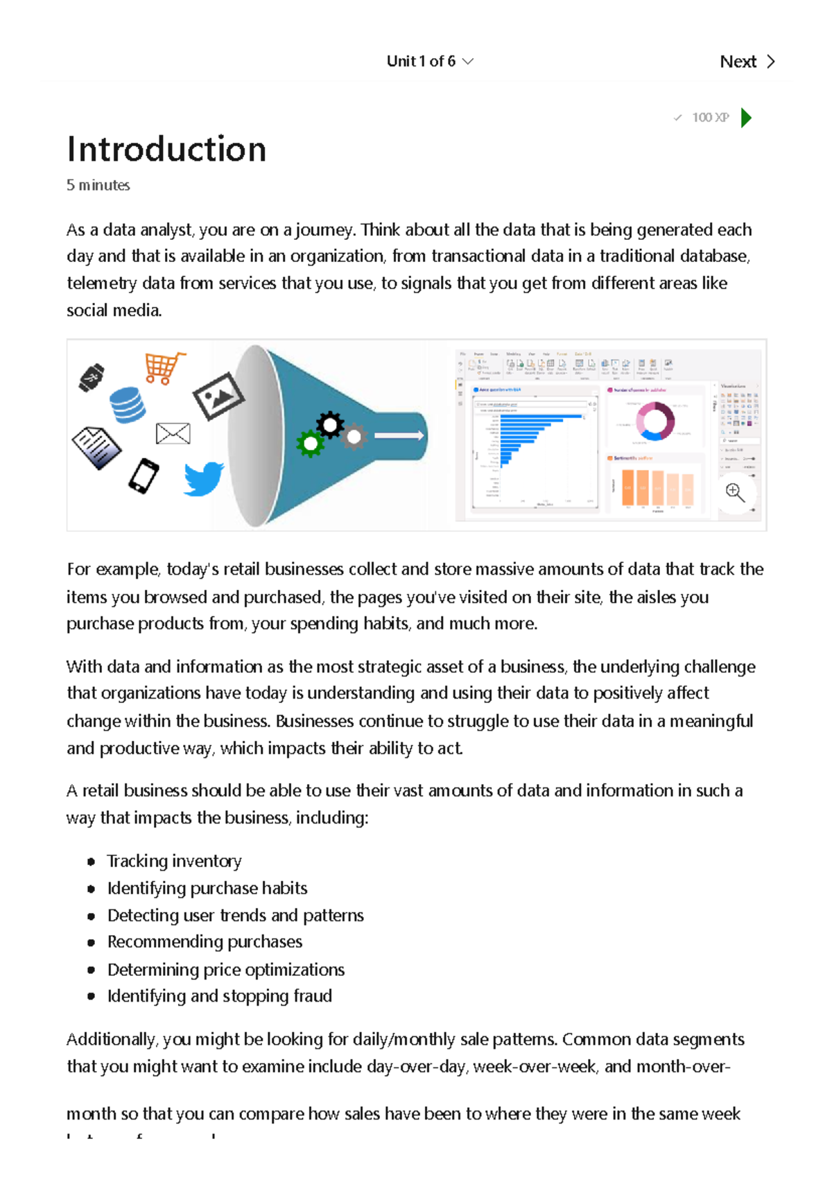 Introduction - Learn Microsoft Docs - Unit 1 of 6 S Next T Introduction ...