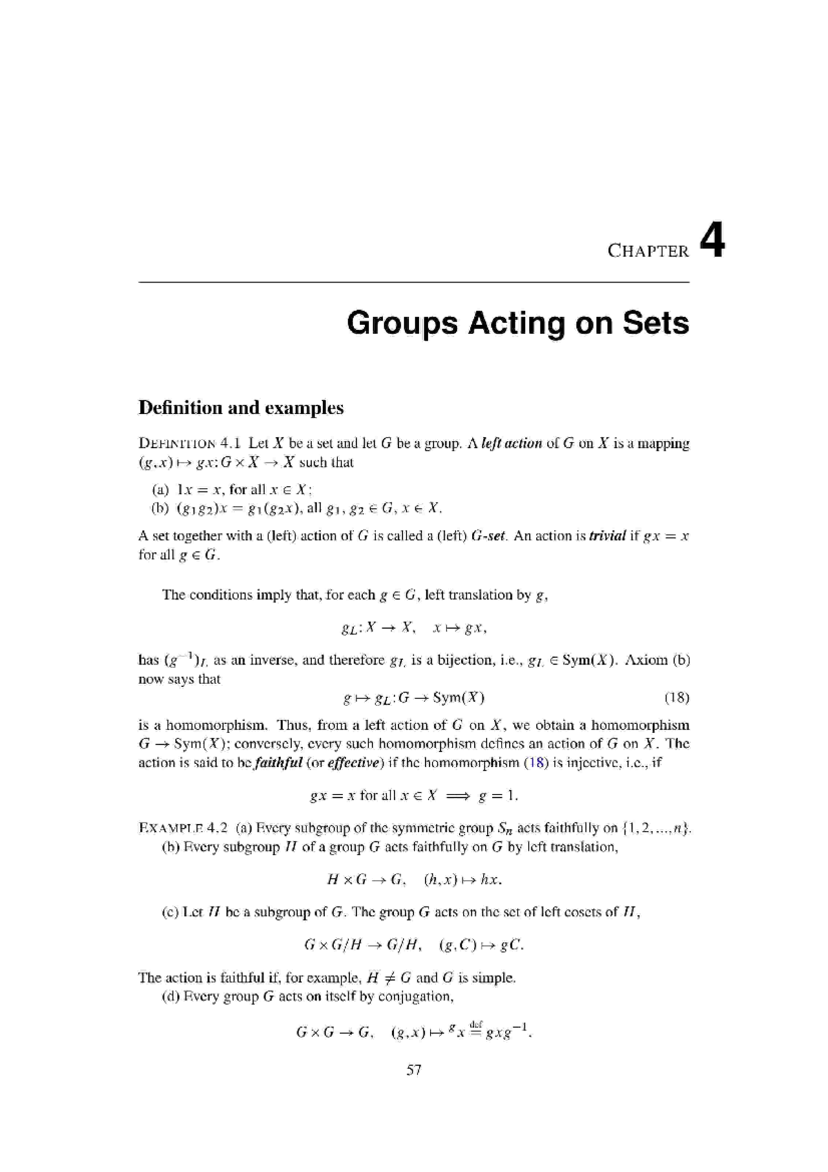 Chapter-4 Group Acting On Sets - Botany/Mathematics - Studocu