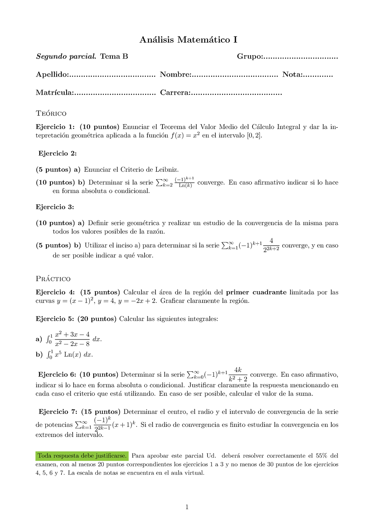 2do Parcial-Tema B - Archivos Para Analisis 1 - Análisis Matemático I ...