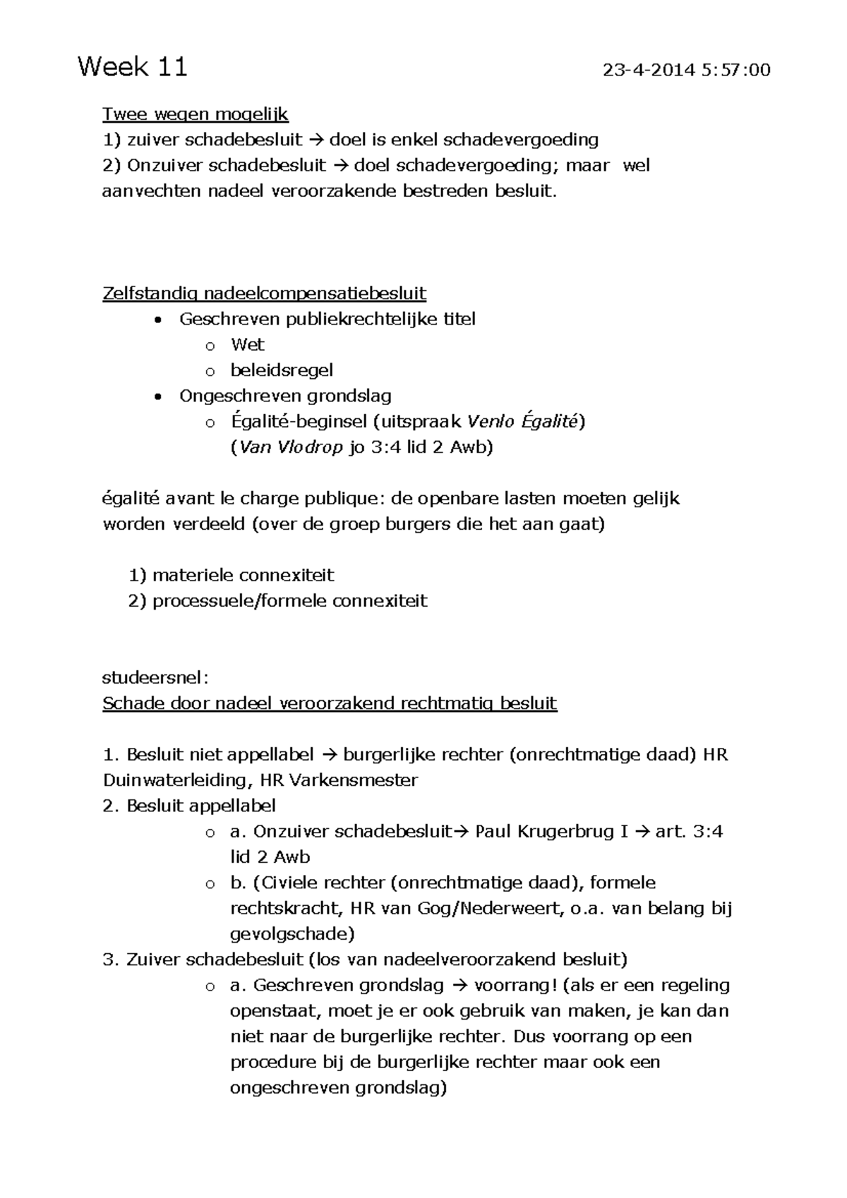 Bestuurs(proces)recht II B2 Voor Nederlands Recht - Werkgroep ...