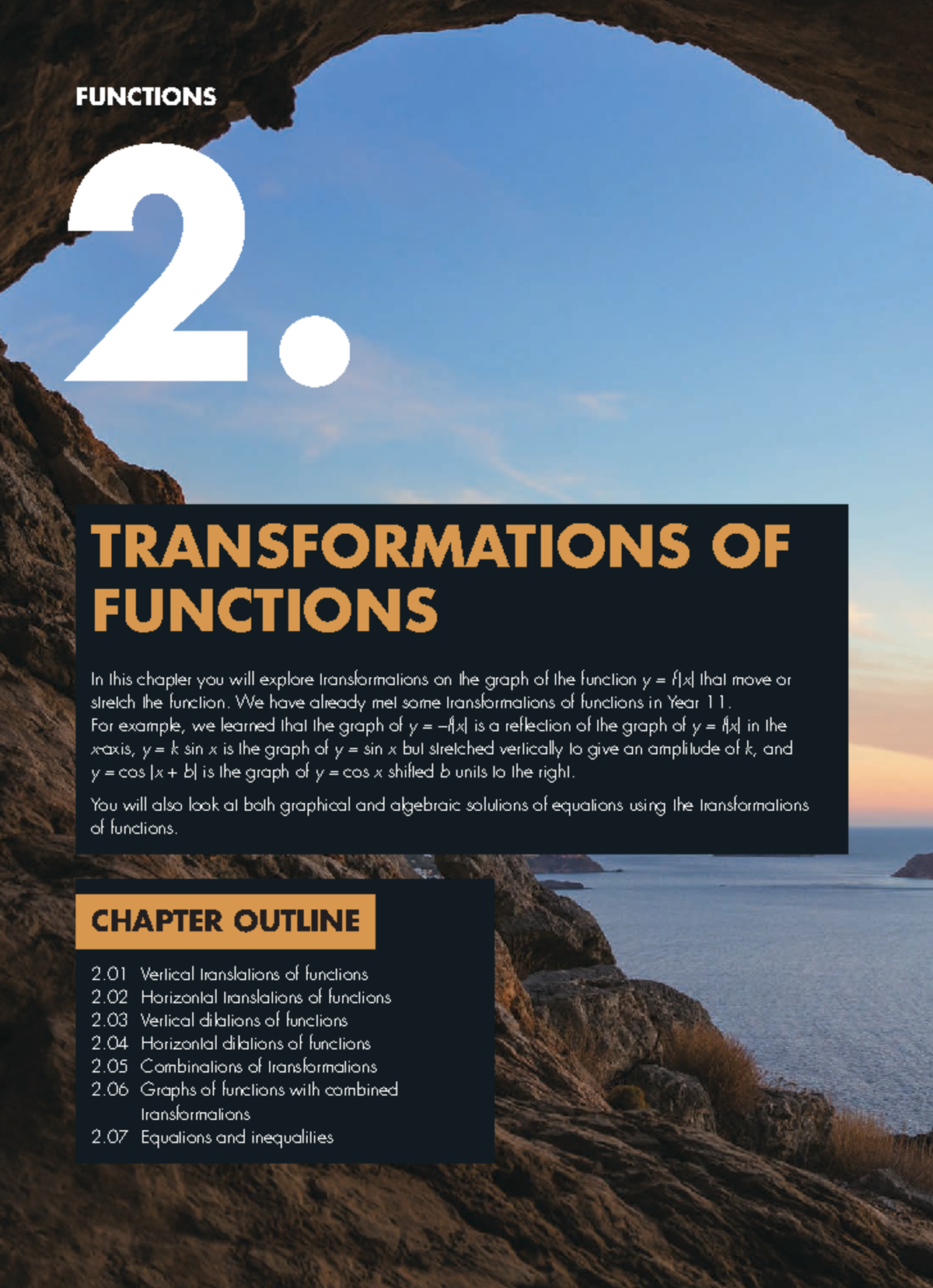 Maths in Focus Chapter 2 - FUNCTIONS 2. TRANSFORMATIONS OF FUNCTIONS In ...