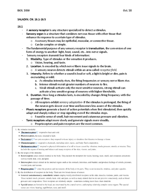 Biol1050 Unit2 - Bates - BIOL 1050H - TrentU - Studocu