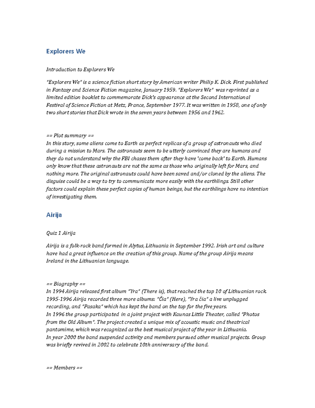 PSY167 Essay Explorers We - Explorers We Introduction to Explorers We ...