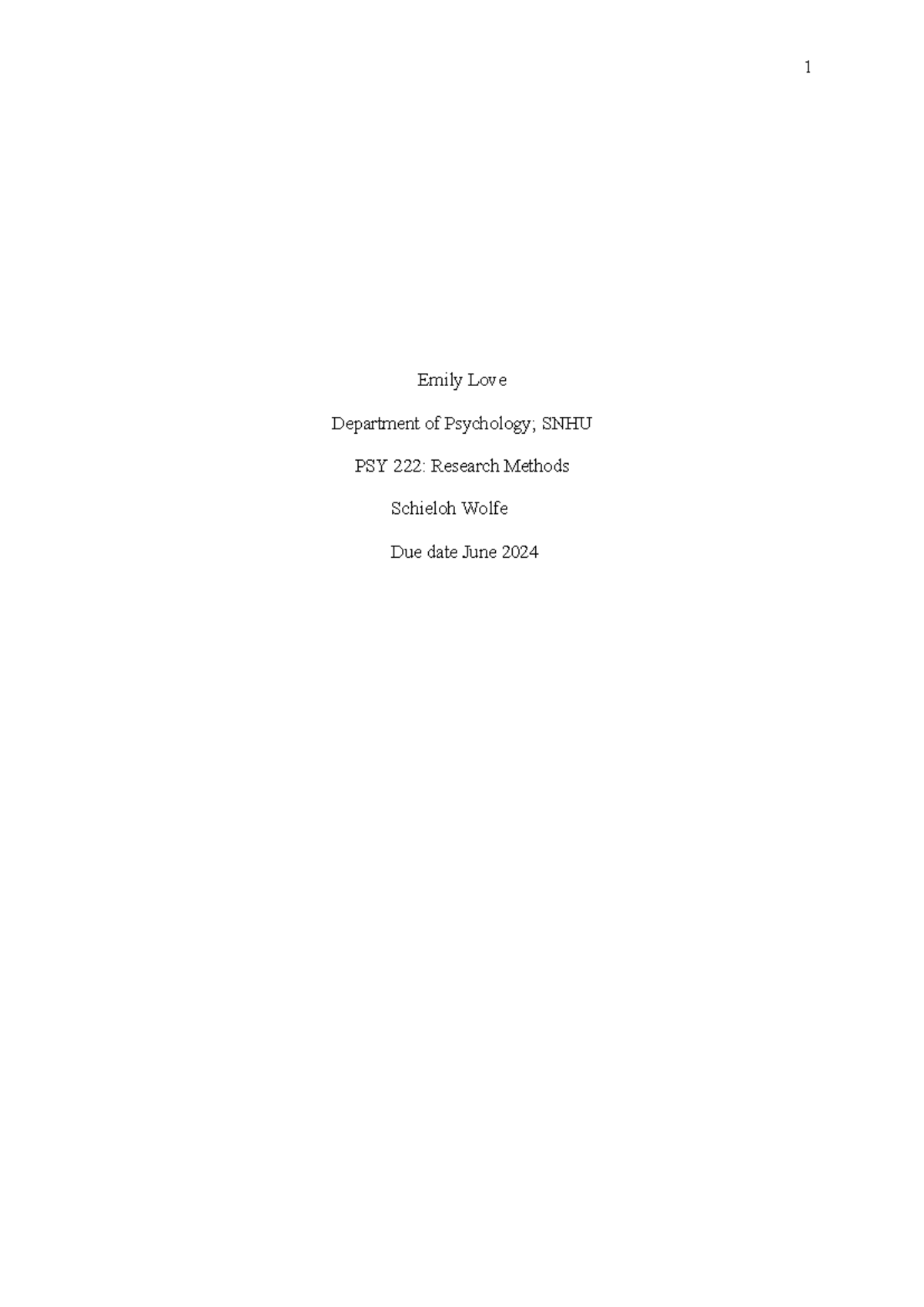 E Portfolio Final E Portfolio Project For Reserch Methods 1 Emily