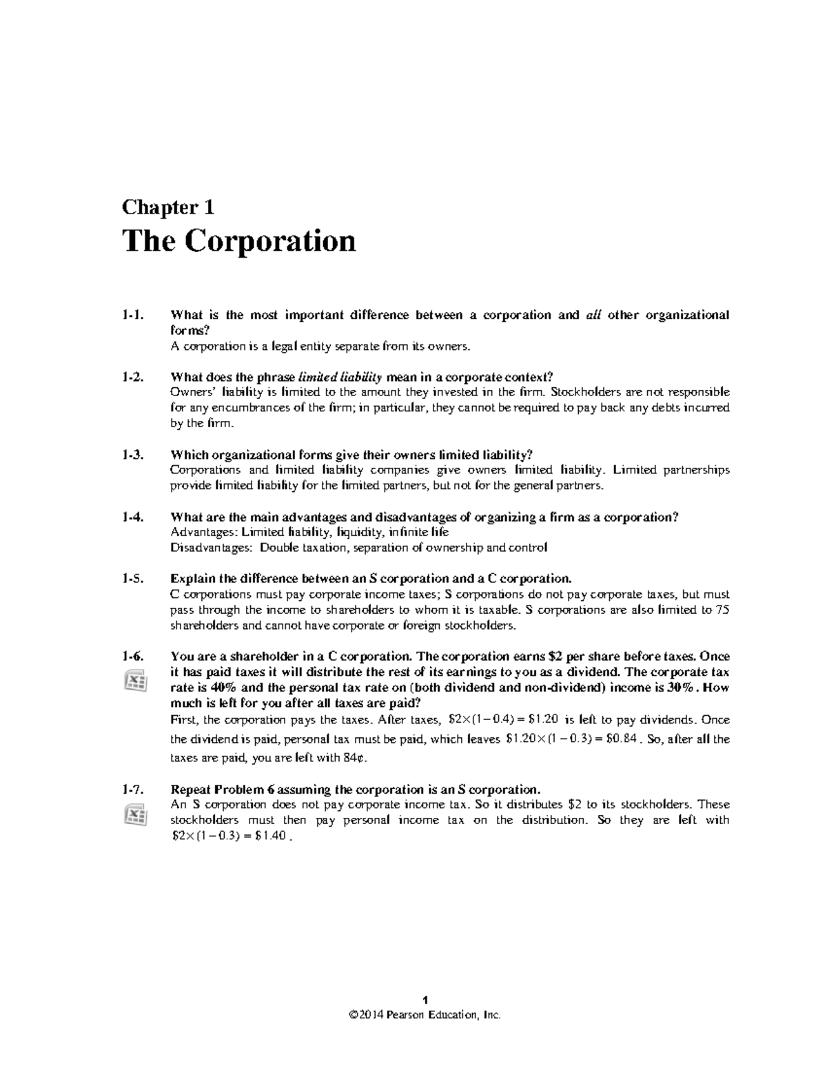 Book solution corporate finance thirthedition - Chapter 1 The ...
