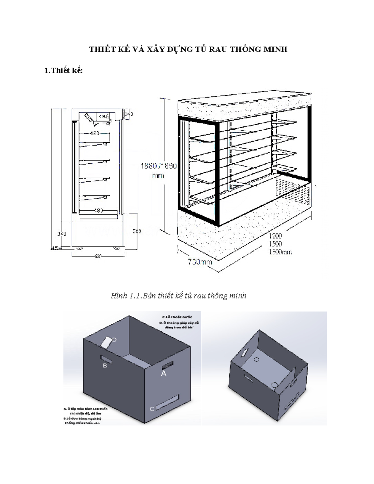 THIẾT KẾ VÀ XÂY DỰNG TỦ RAU Thông MINH - THIẾT KẾ VÀ XÂY DỰNG TỦ RAU ...