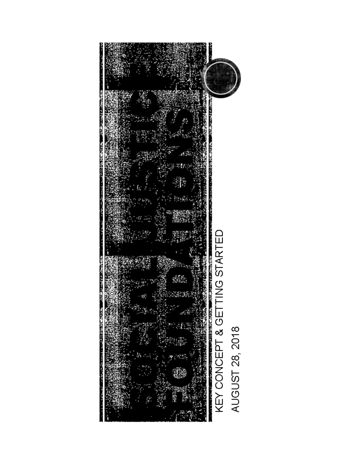 August 28 - Notes - AUGUST 28, 2018 KEY CONCEPT GETTING STARTED SOCIAL