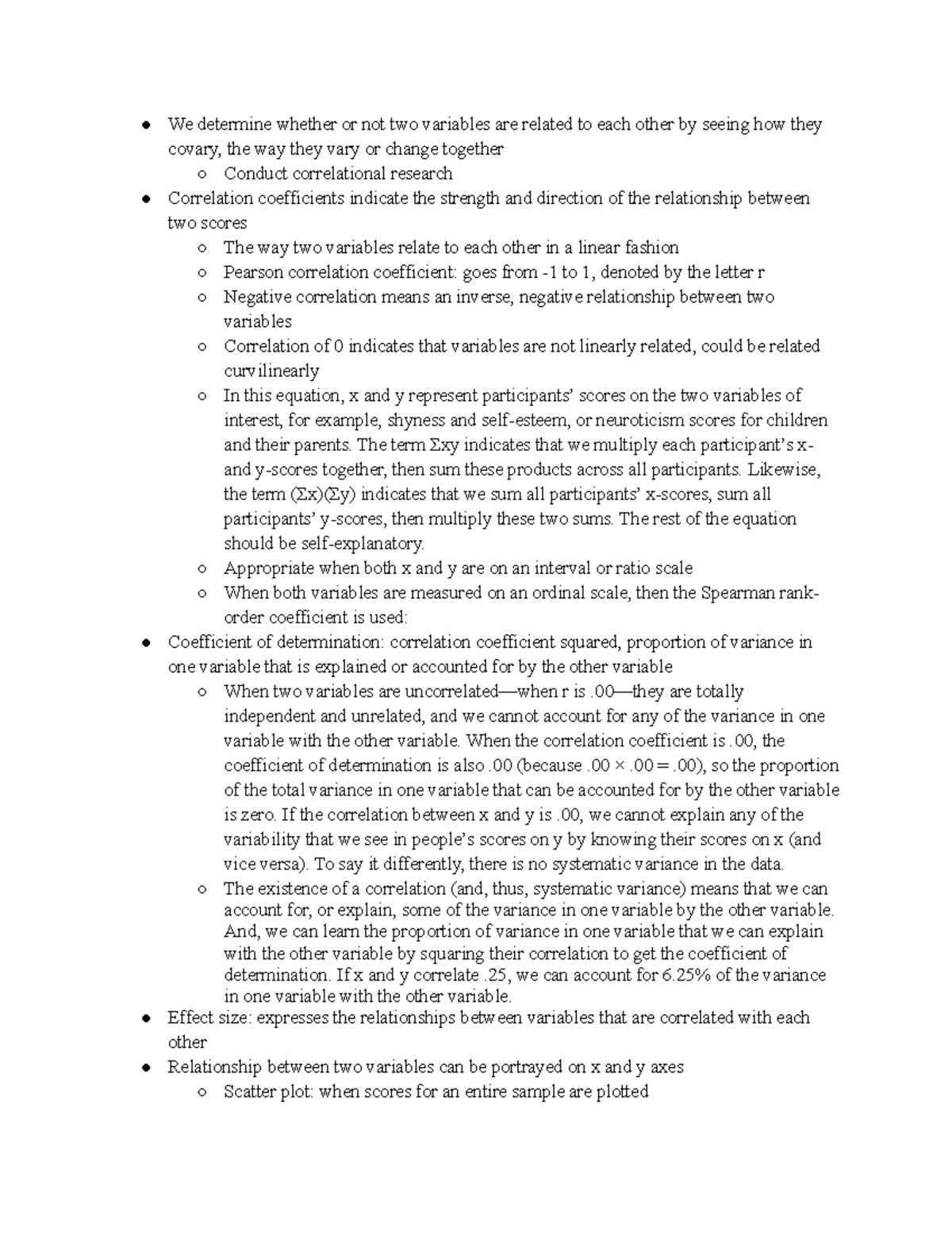Leary chapter 7 - Textbook notes - We determine whether or not two ...