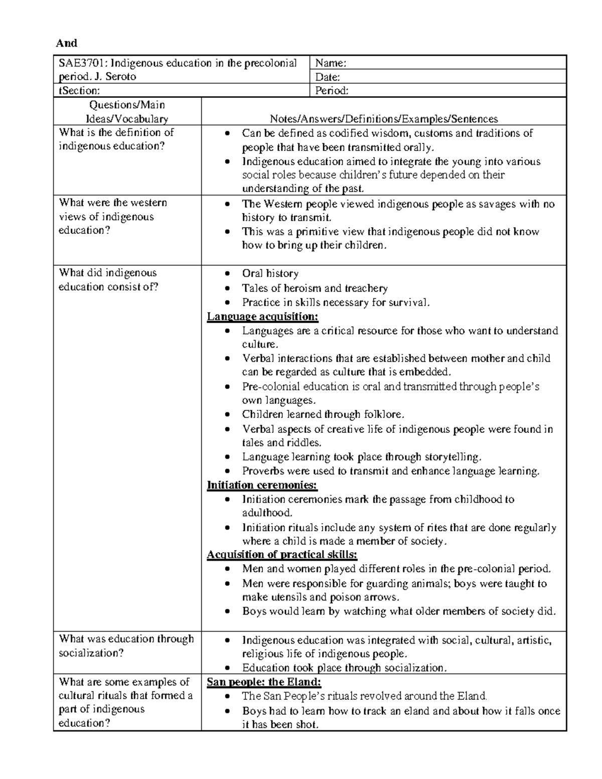 SAE3701 Notes - Summary South African Education System - And SAE3701 ...