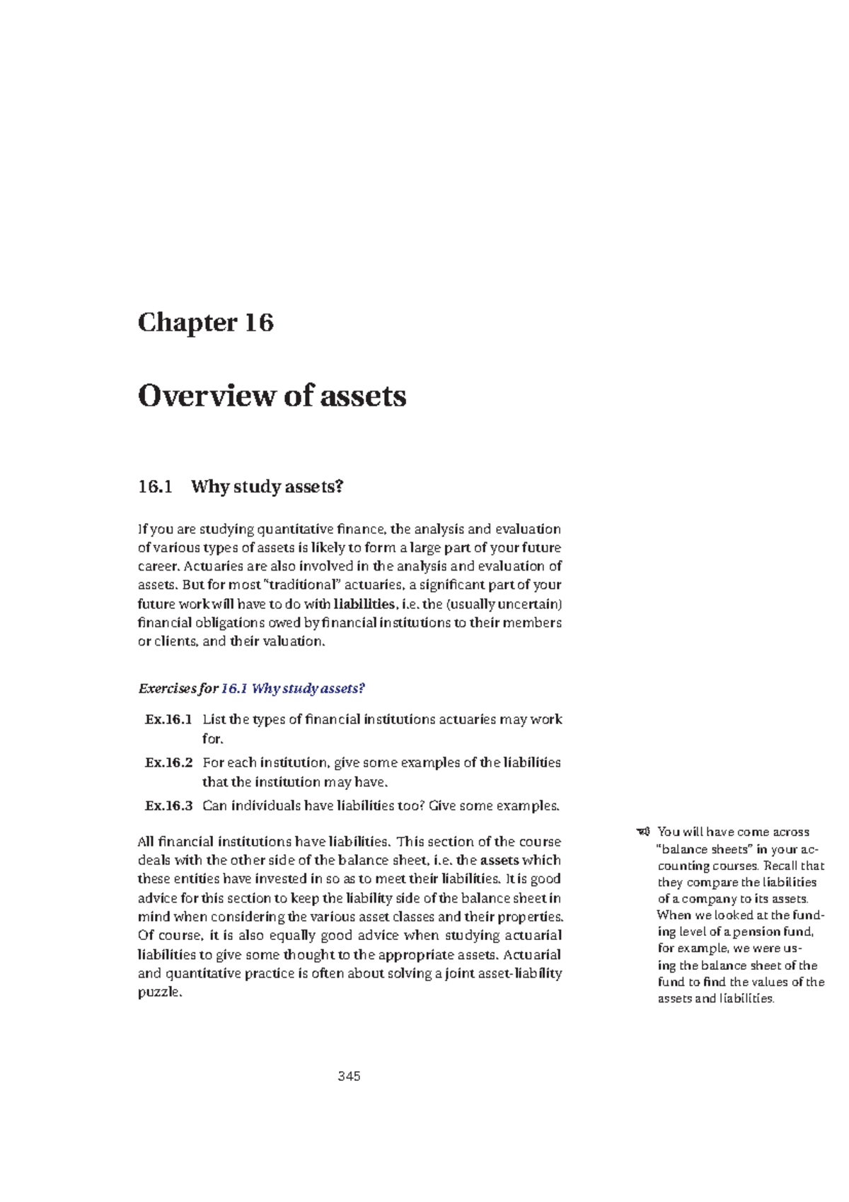 Chapter 16 18 Prescribed Course Notes For Intro To Actuarial Sciences Chapter 16 Overview