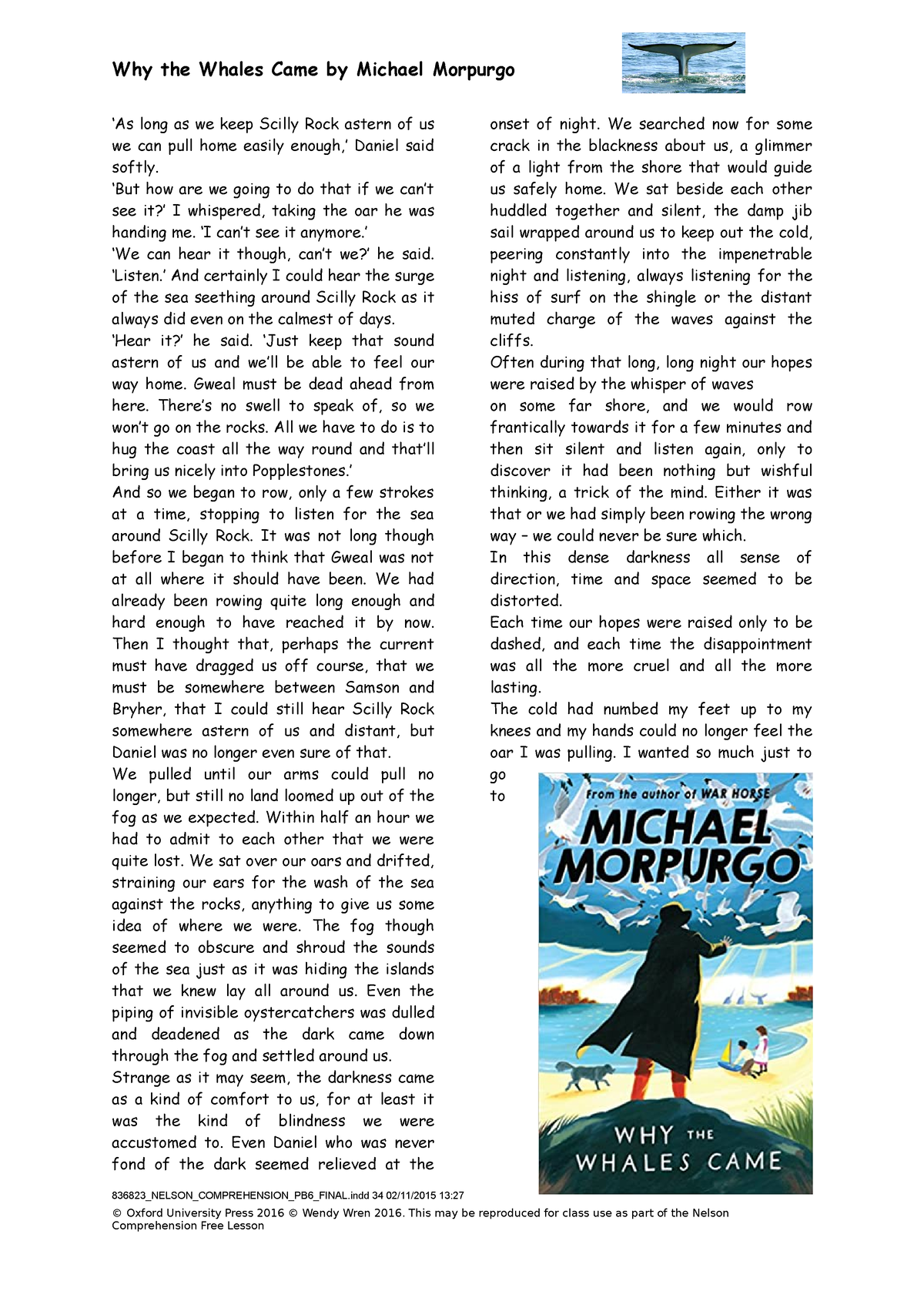 Why the Whales Came 1 - something - Why the Whales Came by Michael