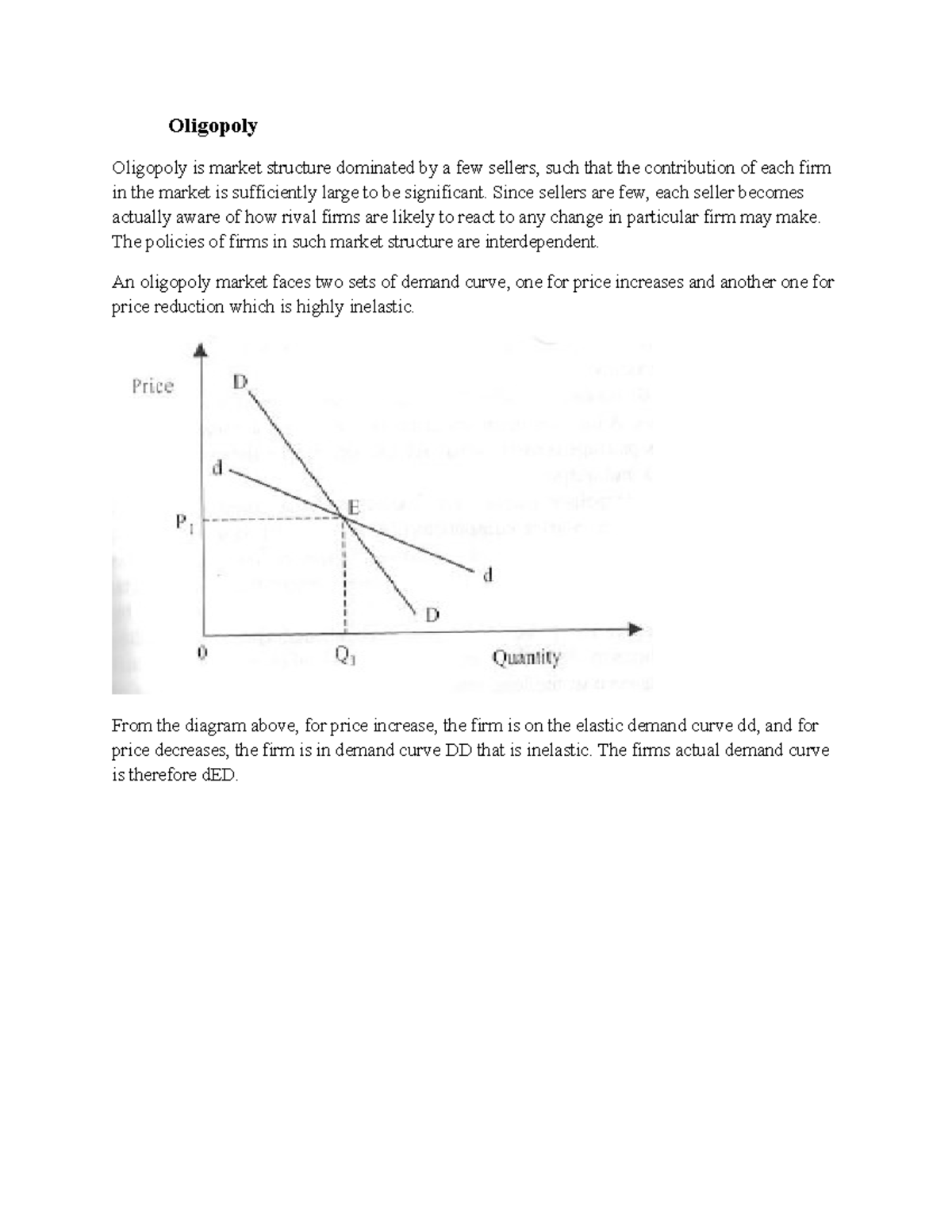 Oligopoly - Oligopoly Oligopoly is market structure dominated by a few ...
