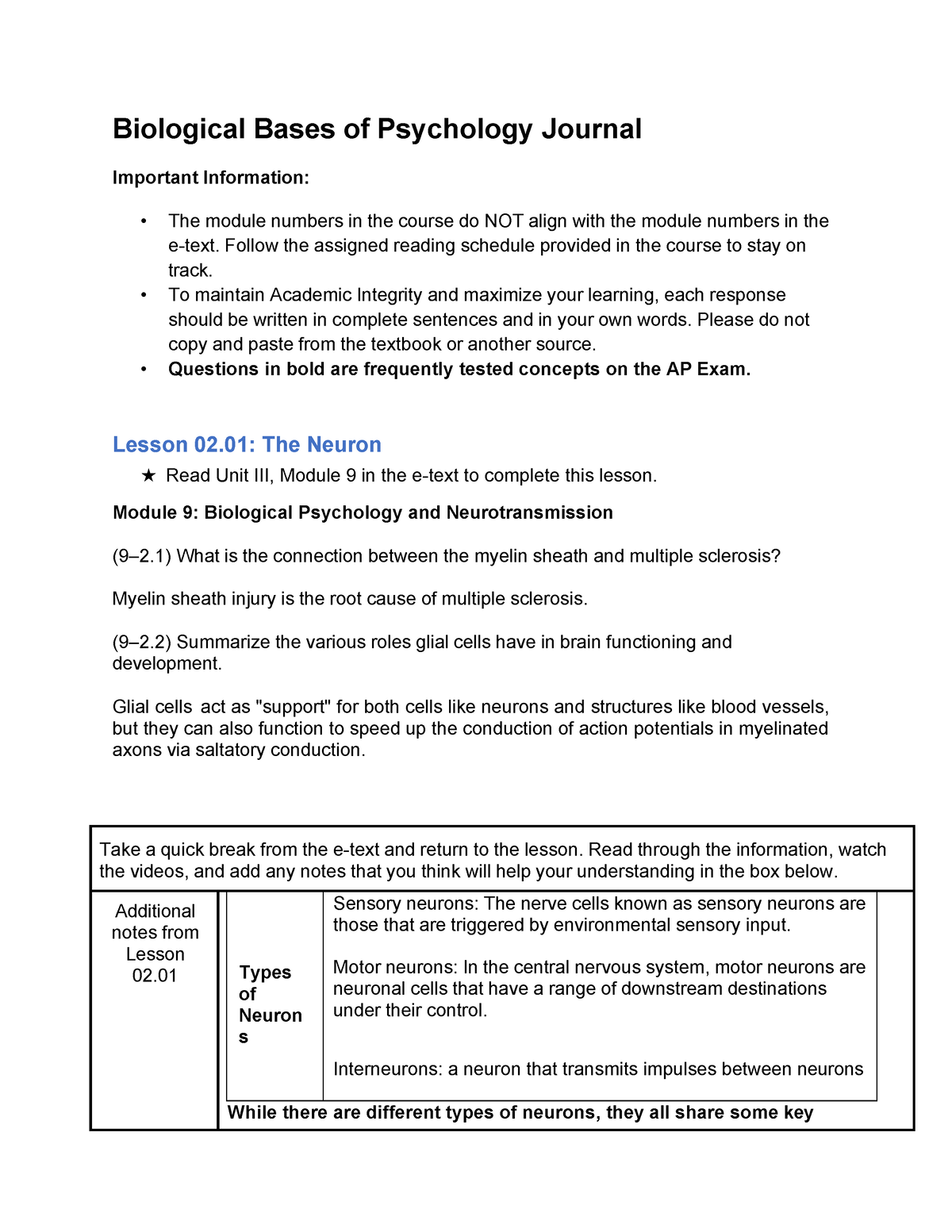 Biological Bases Of Psychology Journal - Biological Bases Of Psychology ...