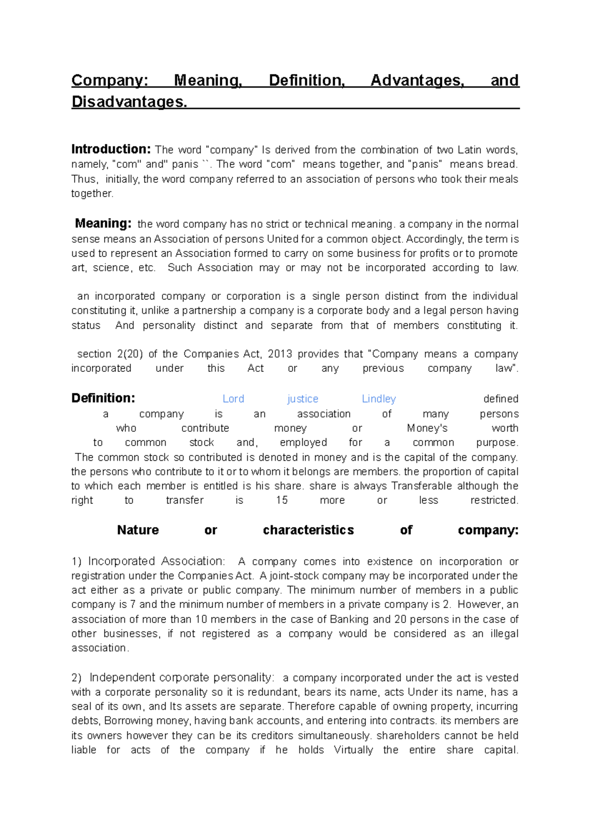 company-meaning-definition-advantage-disadvantages-company